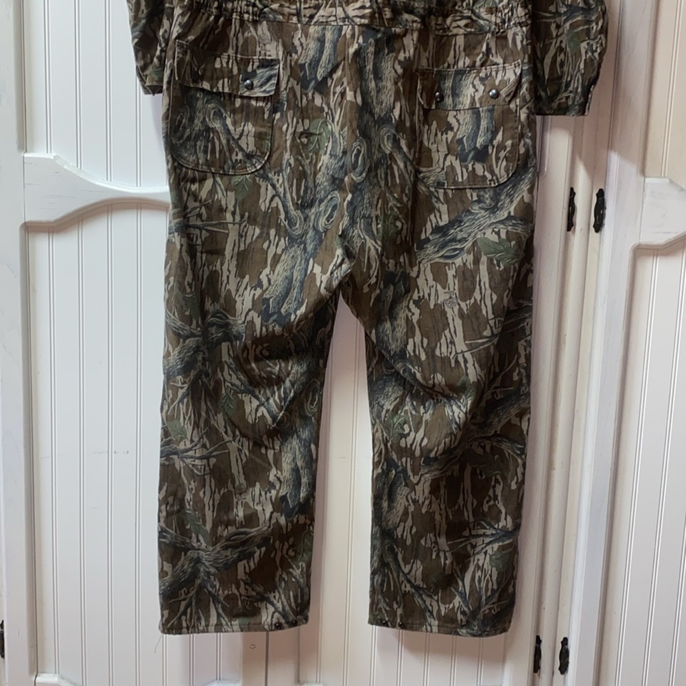 90s Mossy Oak Tree Stand Vintage Camo Overalls XXL - Picture 9 of 11